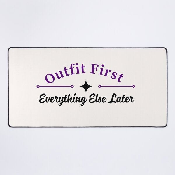 Item preview, Outfit First Everything Else Later | Purple Arched Serif & Sparkle Star Typography designed and sold by Sparkle First Co..