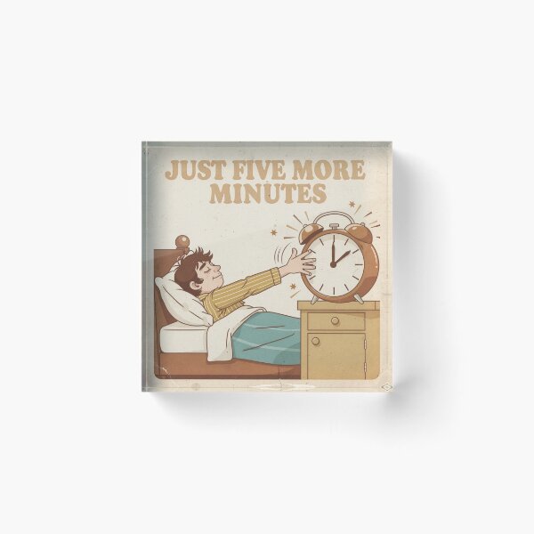 Item preview, Ministry of Just Five More Minutes designed and sold by PictorialWhimsy.
