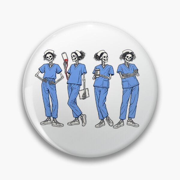 Item preview, Skeleton Nurse T-Shirt, Funny Halloween RN Tee, Spooky Nursing Student Gift designed and sold by gidel-sales.