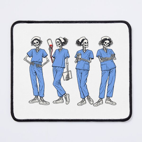 Item preview, Skeleton Nurse T-Shirt, Funny Halloween RN Tee, Spooky Nursing Student Gift designed and sold by gidel-sales.