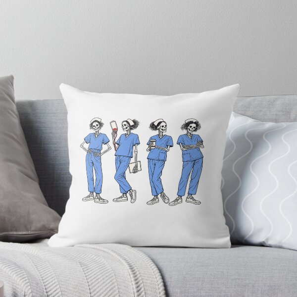 Item preview, Skeleton Nurse T-Shirt, Funny Halloween RN Tee, Spooky Nursing Student Gift designed and sold by gidel-sales.