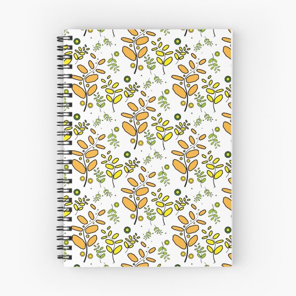 Item preview, Bold Botanical Geometric Pattern – Yellow Green Orange Abstract Leaves designed and sold by skgraphictrafic.