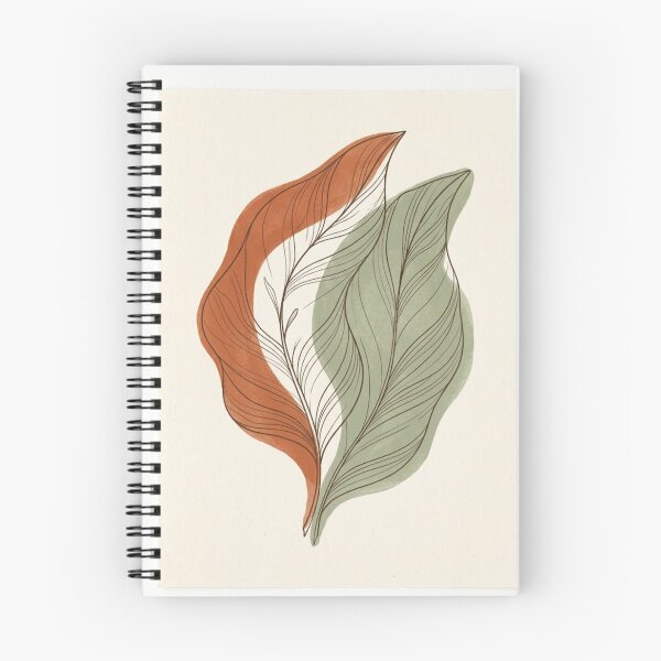 Item preview, Layered Leaf Flow | Terracotta and Sage Abstract Botanical designed and sold by Zaramodo.