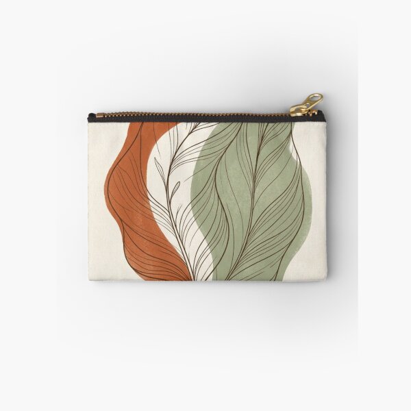Item preview, Layered Leaf Flow | Terracotta and Sage Abstract Botanical designed and sold by Zaramodo.