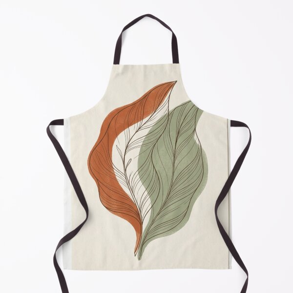 Item preview, Layered Leaf Flow | Terracotta and Sage Abstract Botanical designed and sold by Zaramodo.