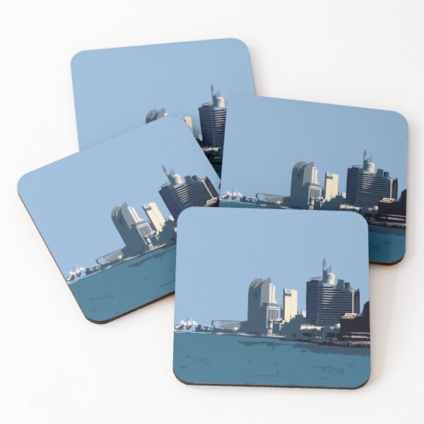 Item preview, Marina Beach Skyline, Salmiya, Kuwait designed and sold by ShopieHome.