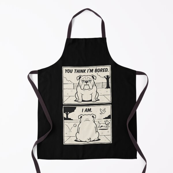 Item preview, English Bulldog Bored Funny Dog Comic designed and sold by SplashTastic.