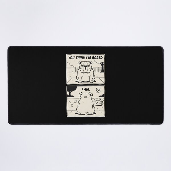 Item preview, English Bulldog Bored Funny Dog Comic designed and sold by SplashTastic.