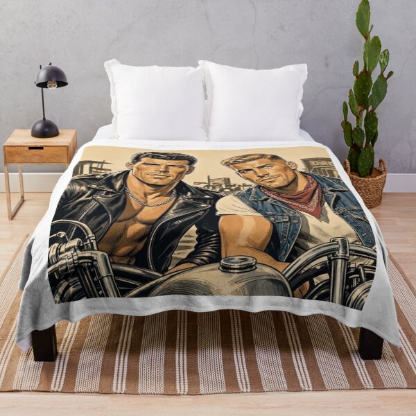 Item preview, 1940s Retro Bikers The Pack Gay Leather Art Design designed and sold by ItsAKinkThing.