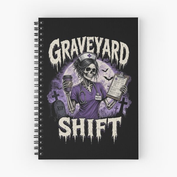 Item preview, Graveyard Shift Horror Poster Tee | Night Shift Nurse Gift | ER Nurse Halloween Shirt designed and sold by ChockletBoy.