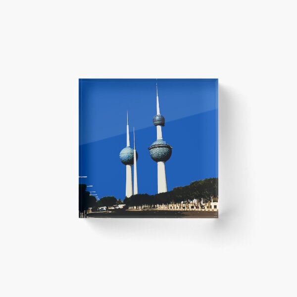 Item preview, View of Kuwait Iconic Landmark Towers in Kuwait designed and sold by ShopieHome.