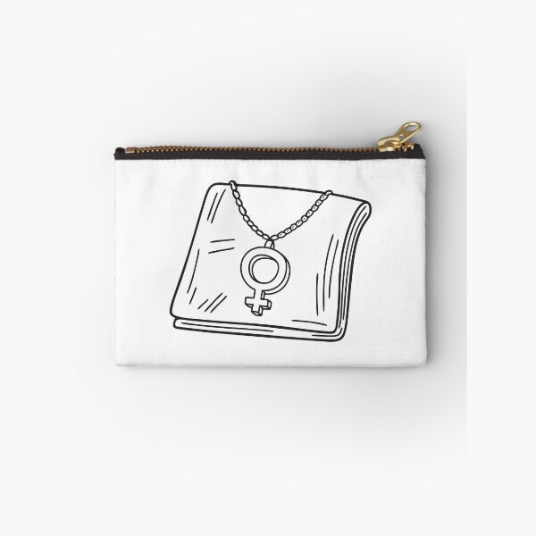 Item preview, doodle illustration of a Venus symbol necklace on a velvet cloth designed and sold by rasagamastore.
