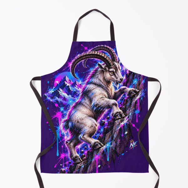 Item preview, Cosmic Ibex Scaling Neon Mountain Peaks designed and sold by srangiem-cc.
