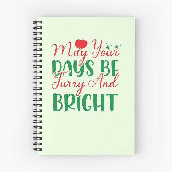 Item preview, May Your Days Be Furry and Bright Christmas Dog Design designed and sold by Palette & Hue.