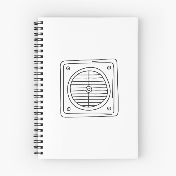 Item preview, doodle illustration of a wall vent with dust gathered on the edges designed and sold by rasagamastore.