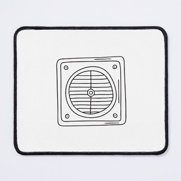 Item preview, doodle illustration of a wall vent with dust gathered on the edges designed and sold by rasagamastore.