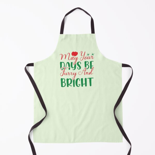 Item preview, May Your Days Be Furry and Bright Christmas Dog Design designed and sold by Palette & Hue.