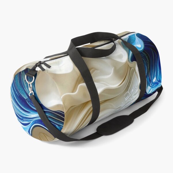 Item preview, Sculptural Sapphire and Cream Geometric Relief designed and sold by Vicky Brago-Mitchell®.