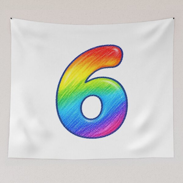 Item preview, Number 6 designed and sold by nimmitrends.