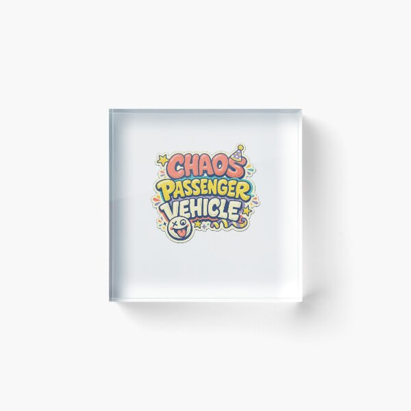 Item preview, Chaos Passenger Vehicle Funny Road Trip Passenger Retro Typography designed and sold by inkoutninja.