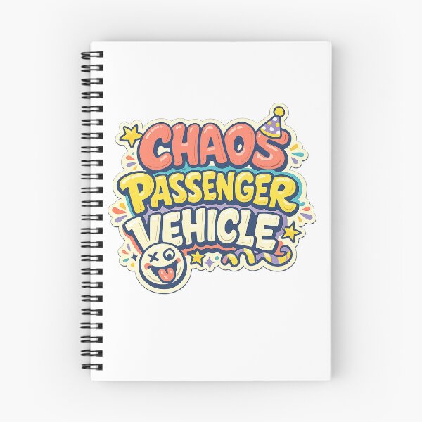 Item preview, Chaos Passenger Vehicle Funny Road Trip Passenger Retro Typography designed and sold by inkoutninja.