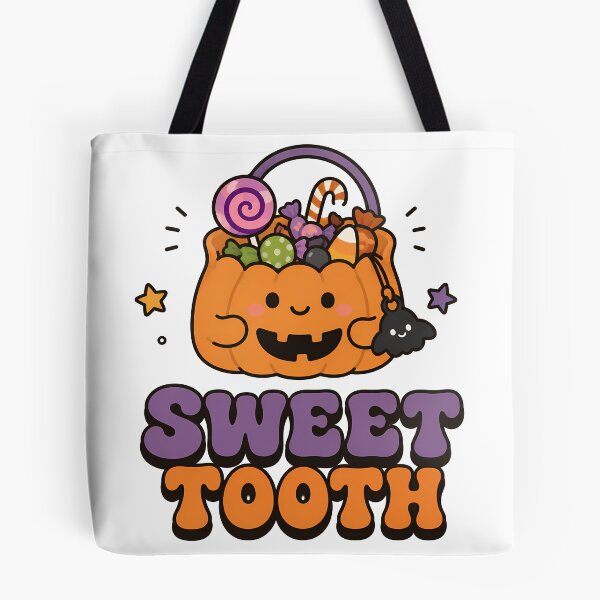 Item preview, Groovy Retro Sweet Tooth Ghost - Funny Halloween Candy Bucket designed and sold by ianm1028.