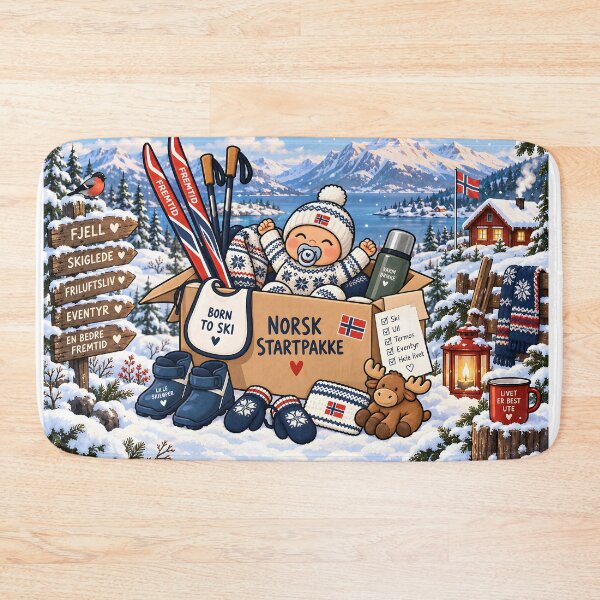Item preview, Norwegian Baby Starter Pack: Born to Ski designed and sold by PRINTIONAL.