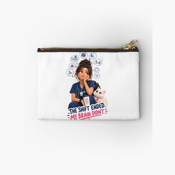 Item preview, The Shift Ended My Brain Didn't – Funny Nurse Life design  designed and sold by Nurse Craft Studio.