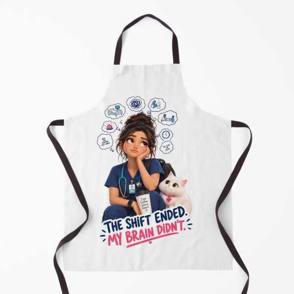Item preview, The Shift Ended My Brain Didn't – Funny Nurse Life design  designed and sold by Nurse Craft Studio.