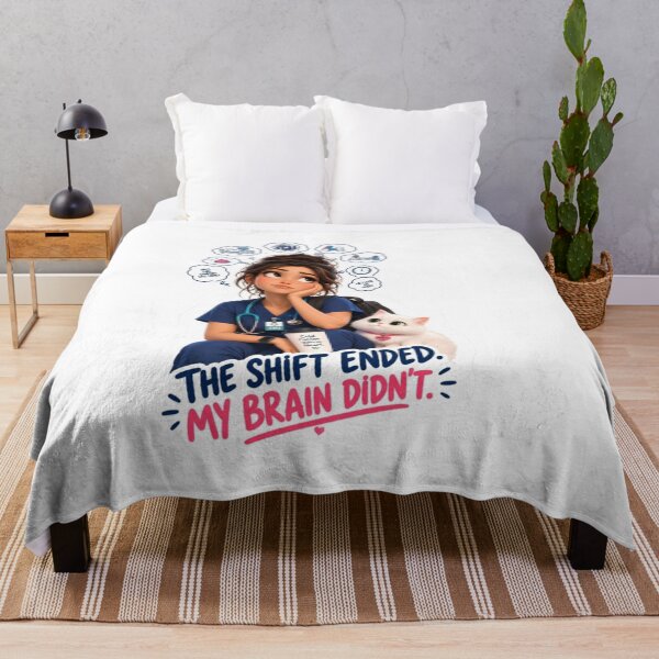 Item preview, The Shift Ended My Brain Didn't – Funny Nurse Life design designed and sold by Nurse Craft Studio.