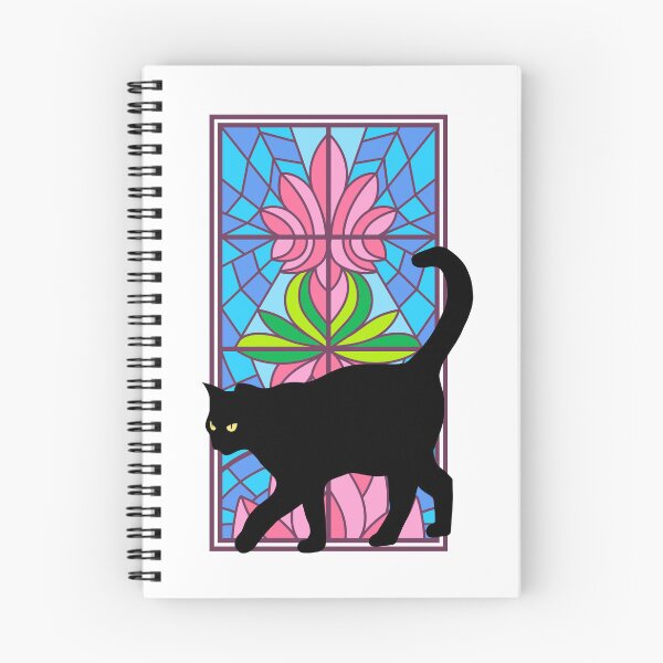 Item preview, Black cat stained glass designed and sold by Strangestory.