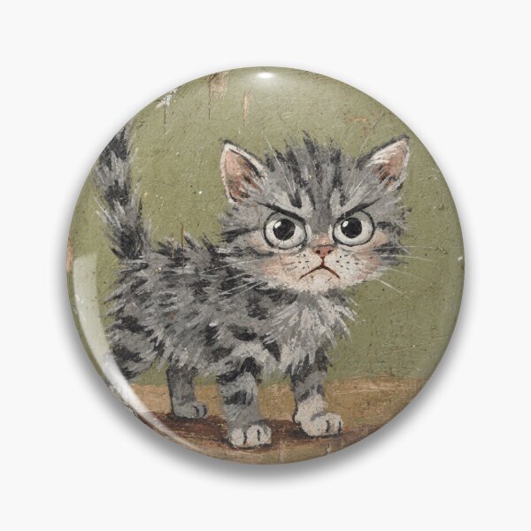 Item preview, Tiny Kitten Puffed Up to Look Enormous designed and sold by PictorialWhimsy.