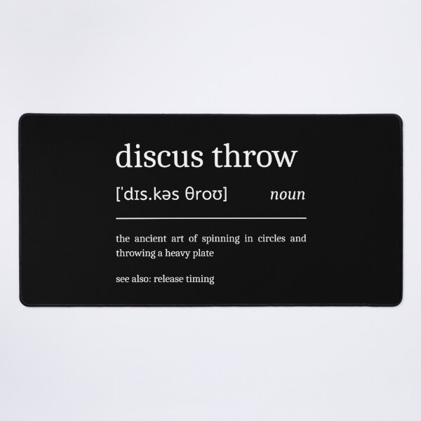 Item preview, Discus Throw Definition Funny Discus Thrower designed and sold by StrideSuccess.