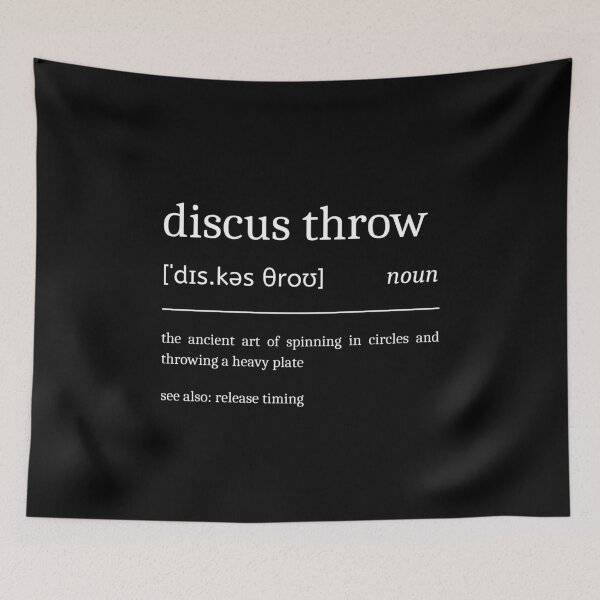 Item preview, Discus Throw Definition Funny Discus Thrower designed and sold by StrideSuccess.
