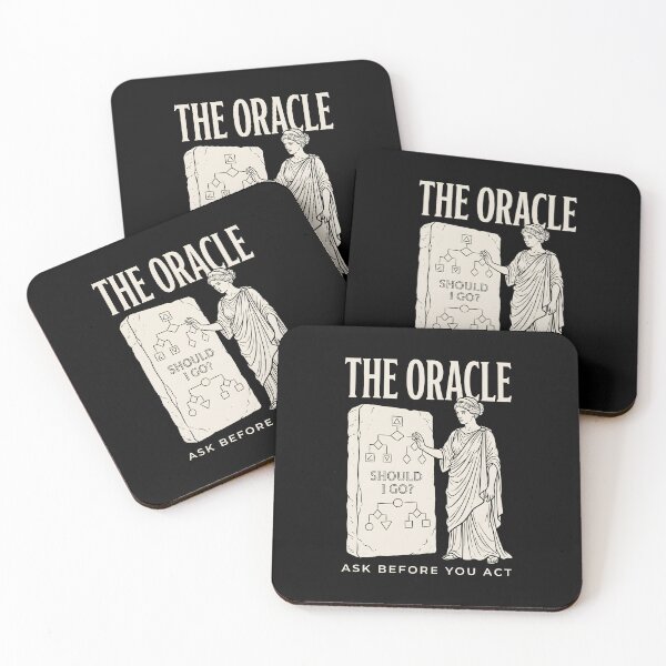 Item preview, Overthinking The Oracle Flowchart Humor designed and sold by SplashTastic.