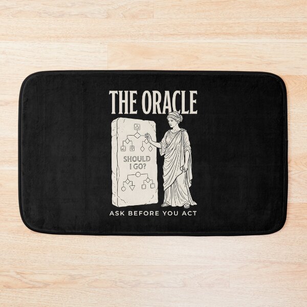 Item preview, Overthinking The Oracle Flowchart Humor designed and sold by SplashTastic.