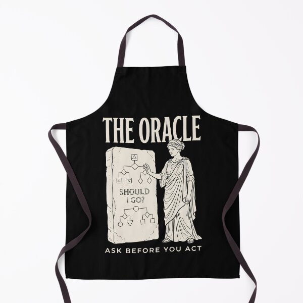 Item preview, Overthinking The Oracle Flowchart Humor designed and sold by SplashTastic.