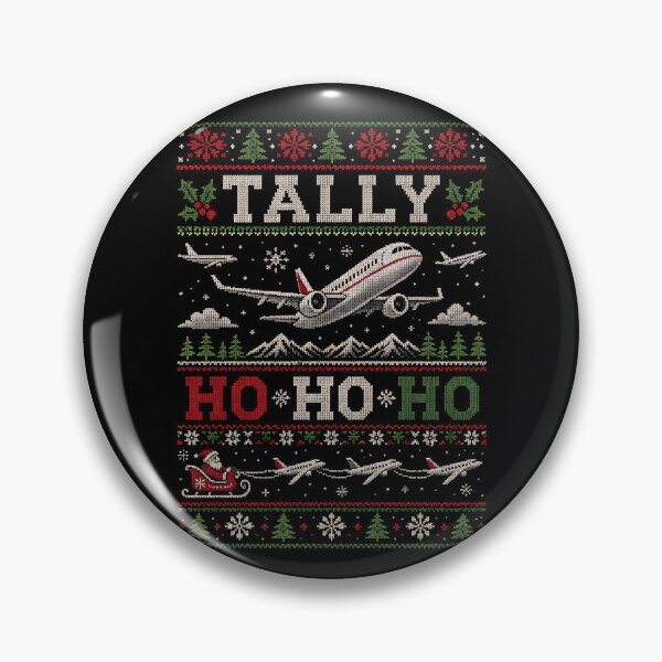Item preview, Tally Ho Funny Airline Pilot Christmas Sweater Gear designed and sold by DynamicDesign.