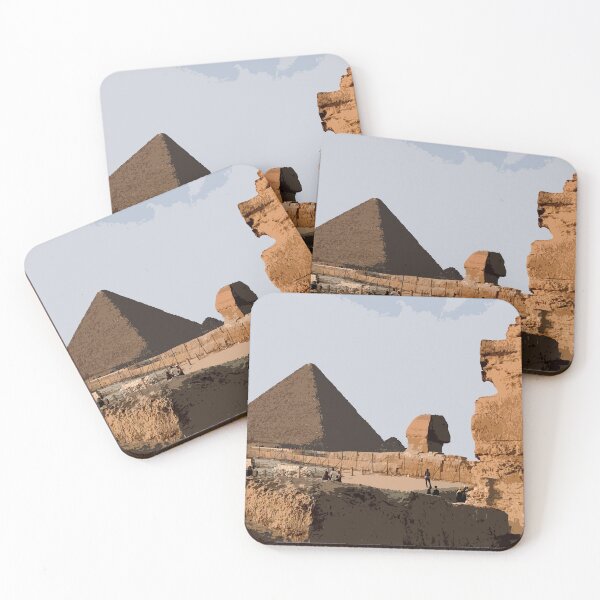 Item preview, Great Sphinx and Egyptian Pyramids of Giza designed and sold by ShopieHome.