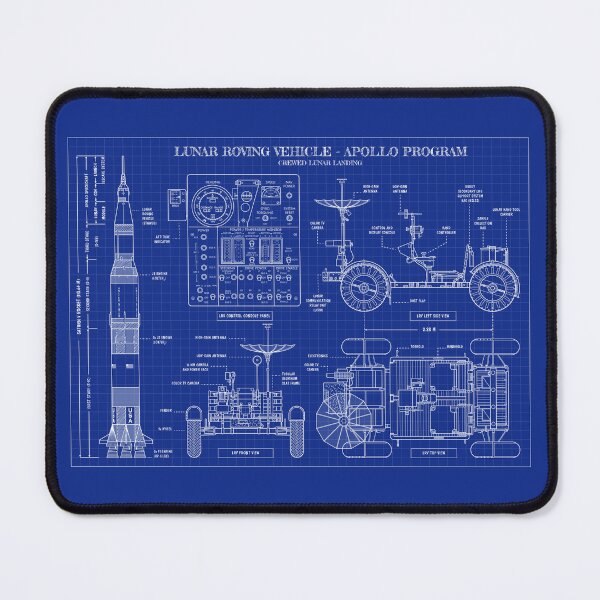 Item preview, Lunar Roving Vehicle - Apollo Program (Blueprint) designed and sold by BGALAXY.