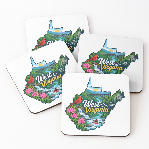 Item preview, West Virginia State Map designed and sold by Myra365Art.