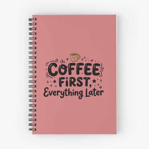 Item preview, Coffee First, Everything Later – Funny Minimalist Caffeine Quote Sticker designed and sold by WallMuseStudio .