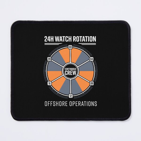Item preview, Offshore Operations 24H Watch Rotation Maritime designed and sold by SplashTastic.