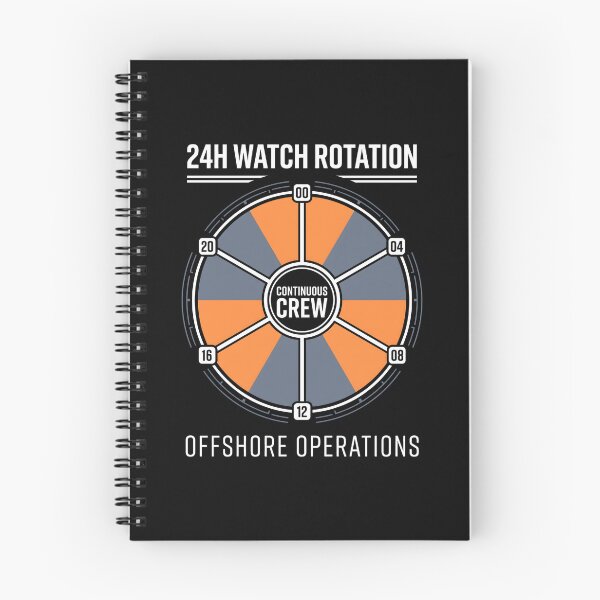 Item preview, Offshore Operations 24H Watch Rotation Maritime designed and sold by SplashTastic.