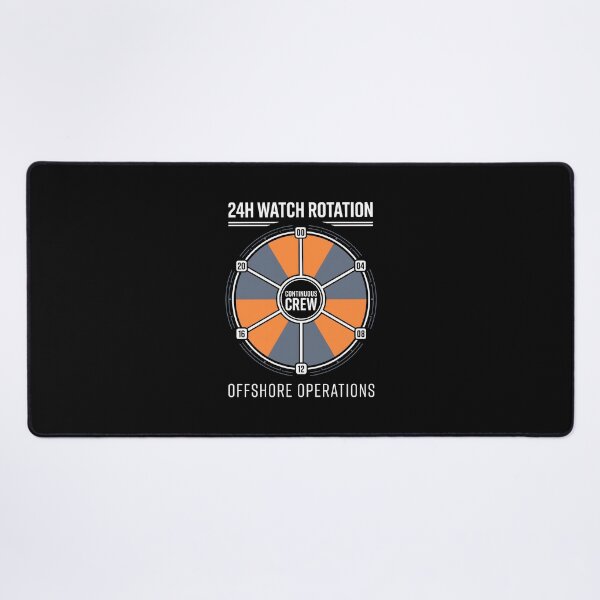 Item preview, Offshore Operations 24H Watch Rotation Maritime designed and sold by SplashTastic.