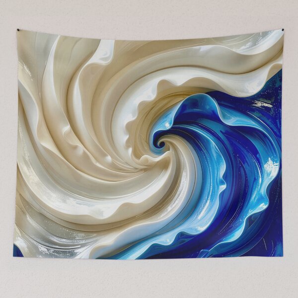 Item preview, Polished Lapis Lazuli and Alabaster Ribbon Vortex designed and sold by Vicky Brago-Mitchell®.