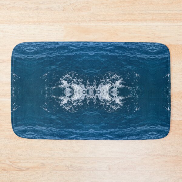 Item preview, Blue Summer Deep Ocean Waves Seascape Pattern designed and sold by ShopieHome.