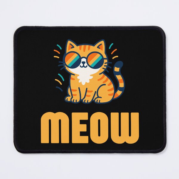 Item preview, Cool Retro Orange Cat Wearing Sunglasses Meow designed and sold by 92160057.