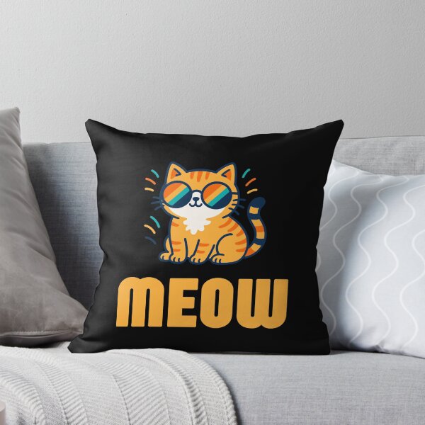 Item preview, Cool Retro Orange Cat Wearing Sunglasses Meow designed and sold by 92160057.