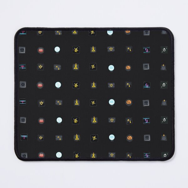Item preview, Sci-Fi Stargate Constellation Glyphs Alien Address Micro Icon Seamless Pattern designed and sold by KungPowUnicorn.